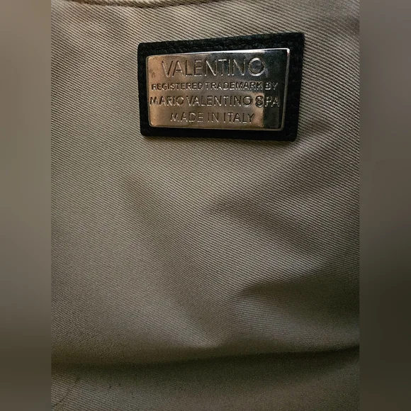 Valentino By Mario Valentino Black Leather Tote Bag - Picture 12 of 14